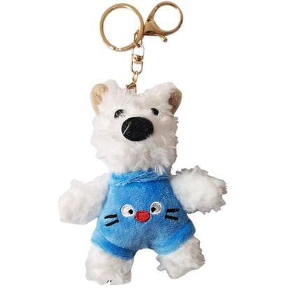 PUPPY WITH ANIMAL PANTS KEY CHAIN SS41014-31 (12PC)