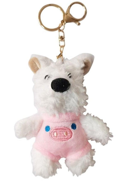 PUPPY WITH ANIMAL PANTS KEY CHAIN SS41014-31 (12PC)