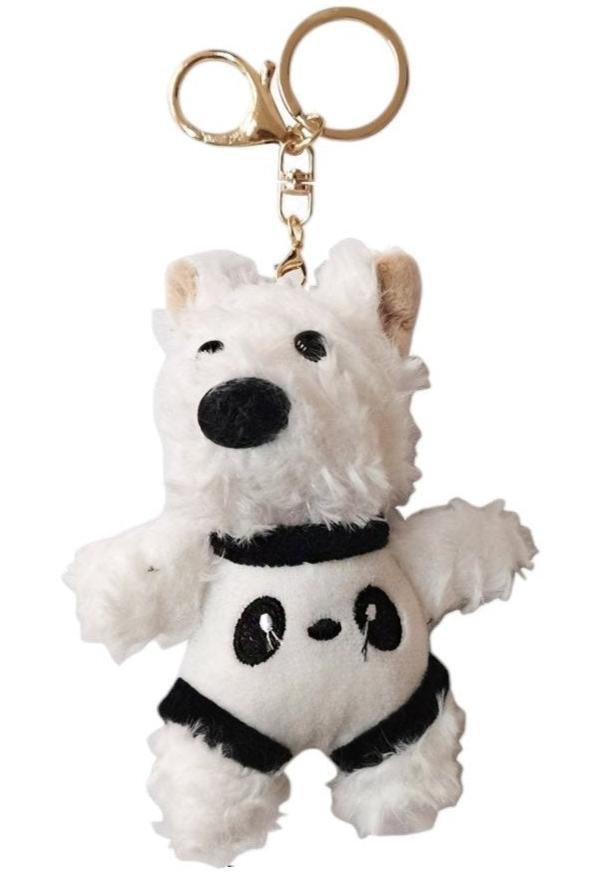 PUPPY WITH ANIMAL PANTS KEY CHAIN SS41014-31 (12PC)