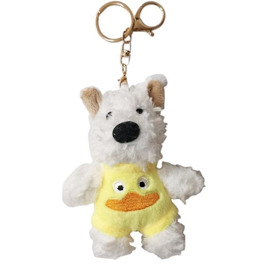 PUPPY WITH ANIMAL PANTS KEY CHAIN SS41014-31 (12PC)