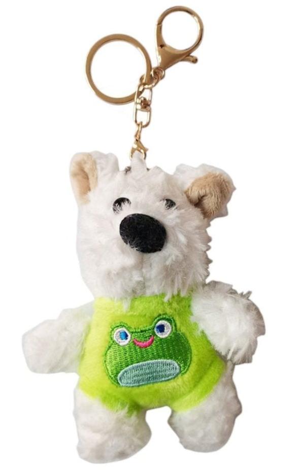 PUPPY WITH ANIMAL PANTS KEY CHAIN SS41014-31 (12PC)