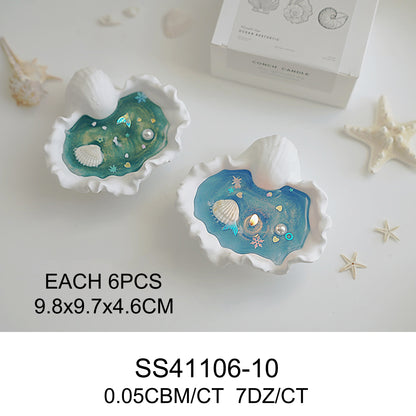 SEASHELL SHAPE SCENTED CANDLE SS41106-10 (12PC)