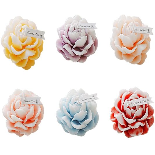 ROSE SHAPE SCENTED CANDLE SMALL SS41106-11 (12PC)