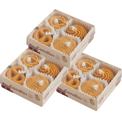 COOKIE SHAPE SCENTED CANDLE BOX SS41106-2 (12PC)