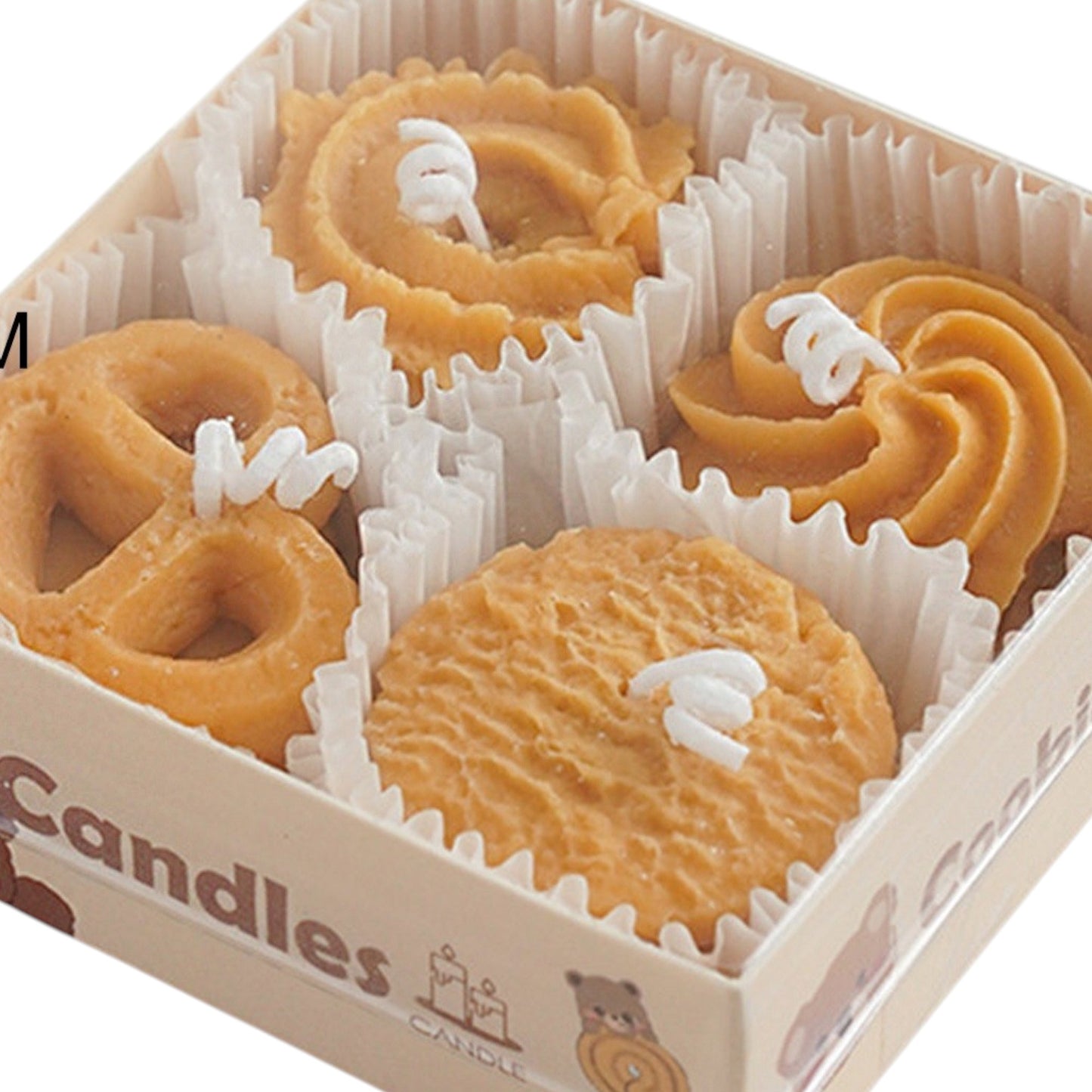 COOKIE SHAPE SCENTED CANDLE BOX SS41106-2 (12PC)