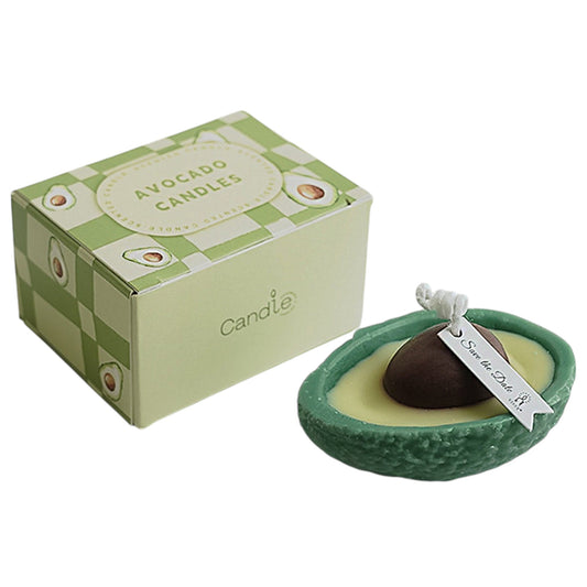 AVOCADO HALF SCENTED CANDLE SS41106-8 (12PC)