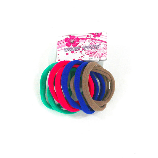 7CM MIX COLOR HAIR TIE SYN089 (12PC)