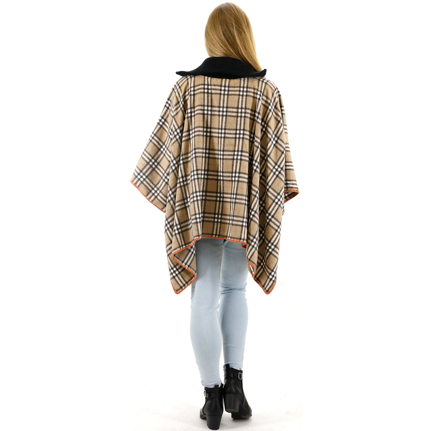 FLANNEL ZIPPER PONCHO TAPN622 (6PC)