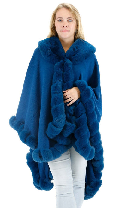 SOLID COLOR FUR SHAWL SW3719-1 (3PC)