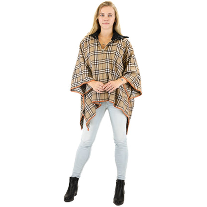 FLANNEL ZIPPER PONCHO TAPN622 (6PC)