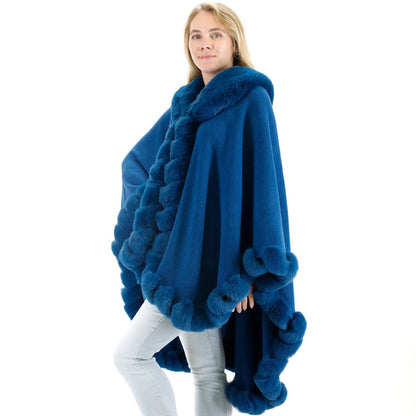 SOLID COLOR FUR SHAWL SW3719-1 (3PC)