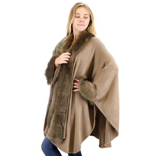 FUR SHAWL LONG SH921 (3PC)