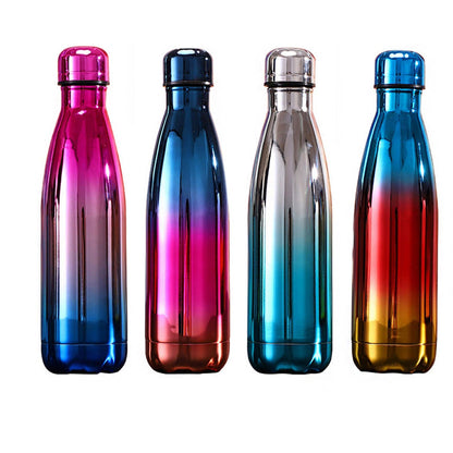 GRADIENT SHINY WATER BOTTLE TU3720-29 (12PC)