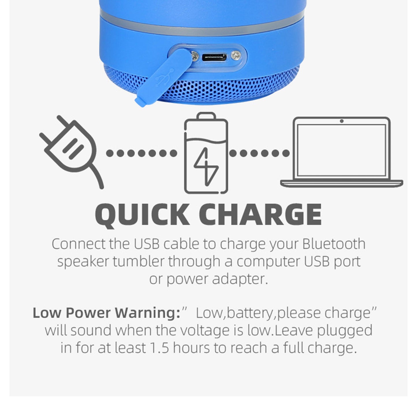 BLUETOOTH SPEAKER TUMBLER 3725-25 (1PC)