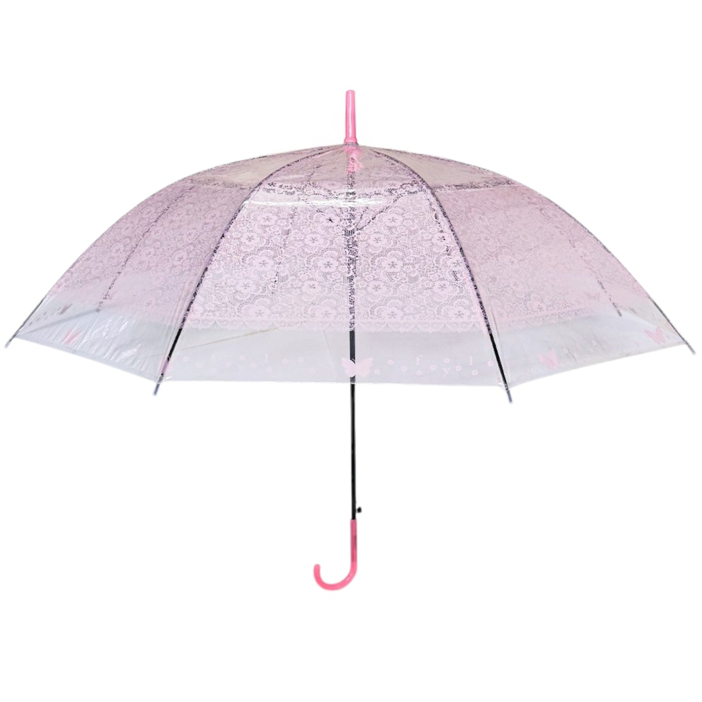 BUTTERFLY TRANSPARENT CLEAR UMBRELLA UM1109-5 (12PC)