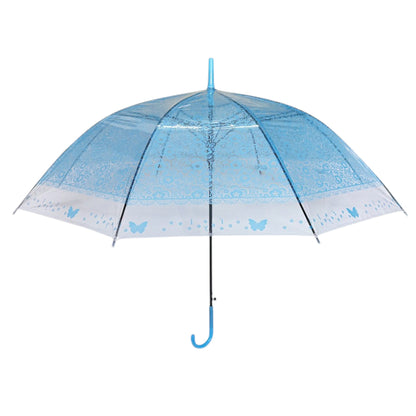 BUTTERFLY TRANSPARENT CLEAR UMBRELLA UM1109-5 (12PC)