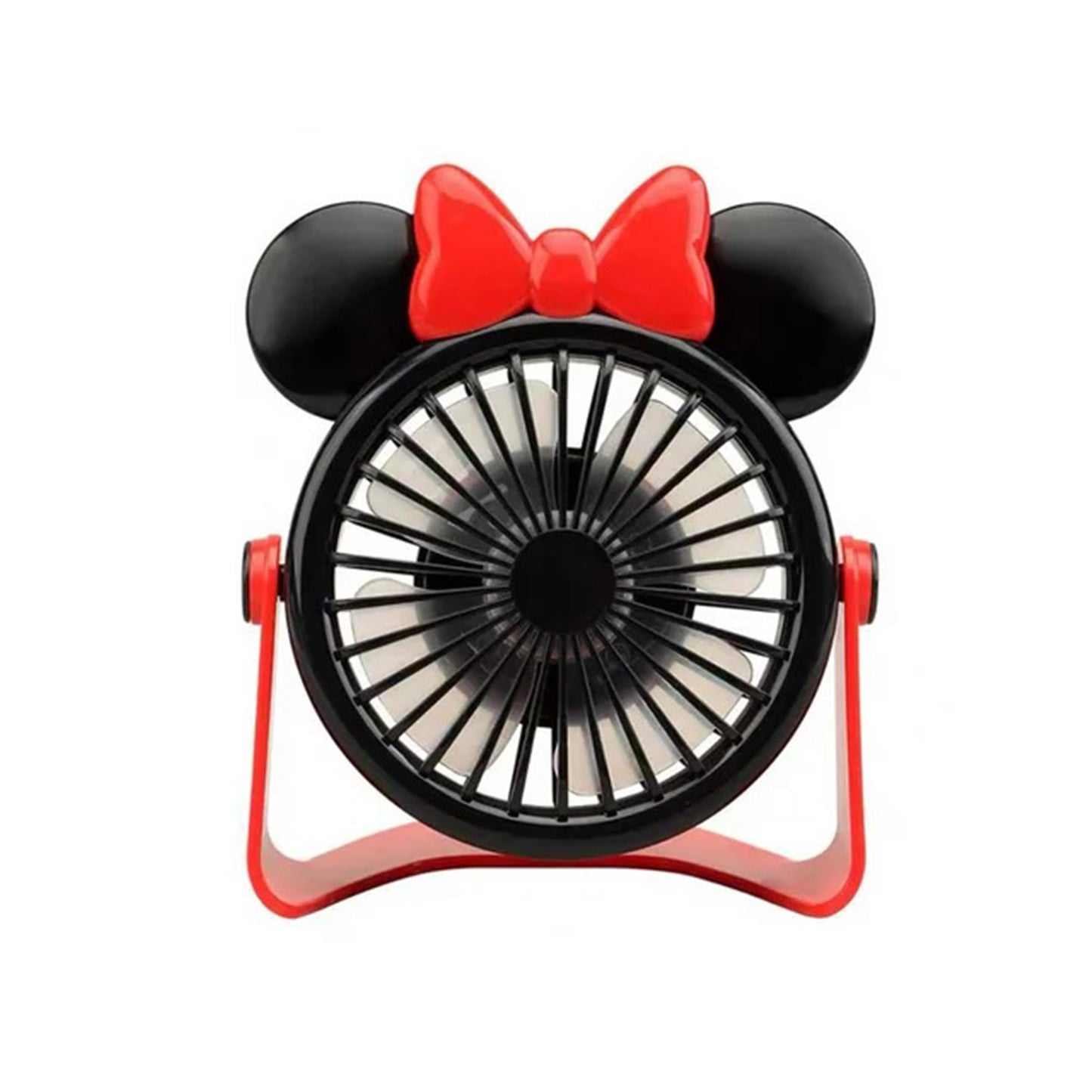 CUTE MOUSE EAR RIBBON STAND MINI FAN 3212-16 (2PC)