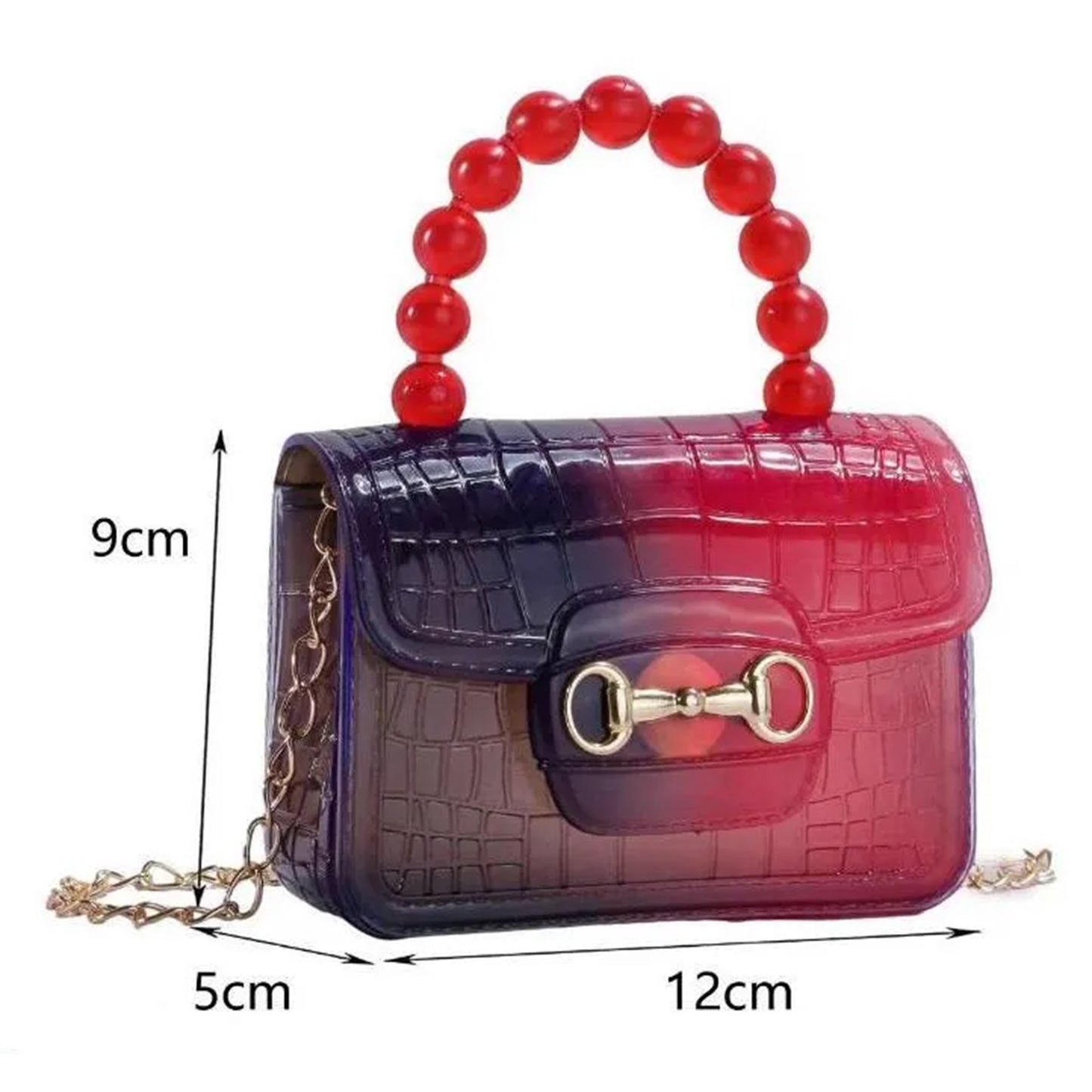 CLEAR PYTHON PATTERN MINI JELLY PURSE 3113-38 (12PC)