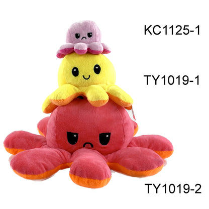 CUTE REVERSIBLE OCTOPUS PLUSH 1019-2 (12PC)