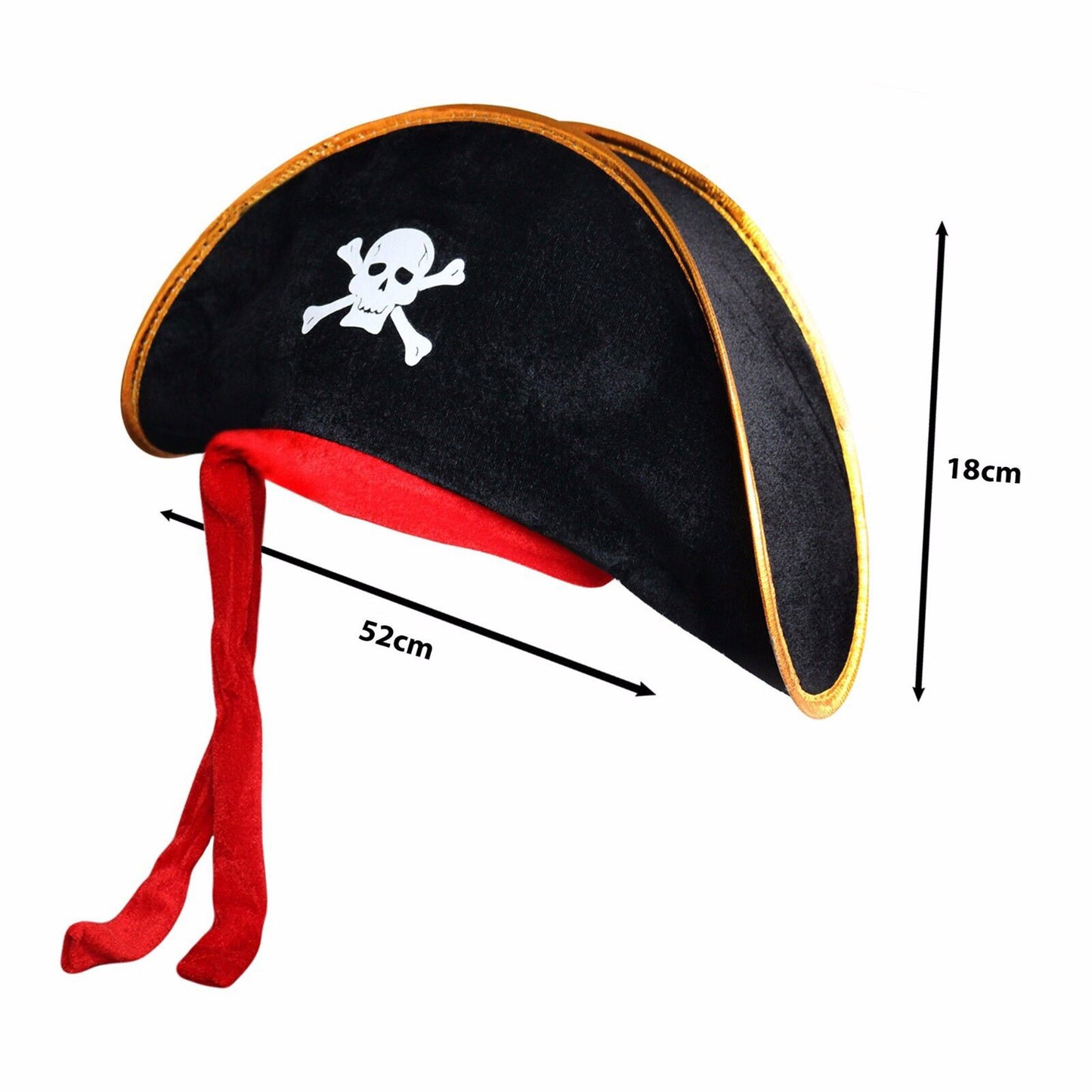 PIRATE COSTUME PARTY HAT SS3318-13 (12PC)