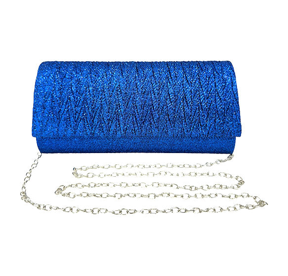 PLEATED ACCENT EVENING BAG 7423 (4PC)