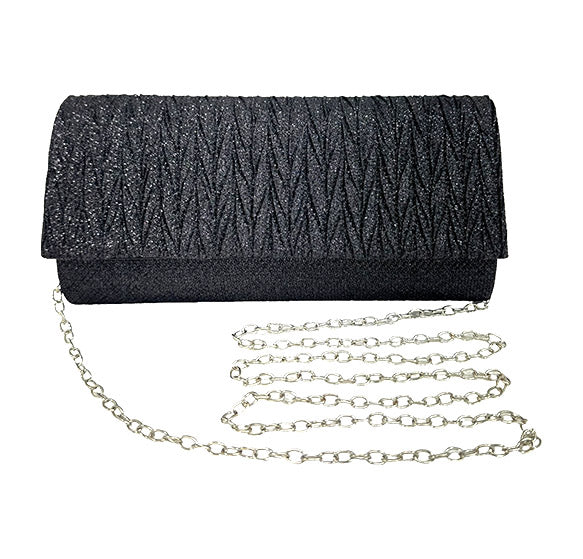 PLEATED ACCENT EVENING BAG 7423 (4PC)