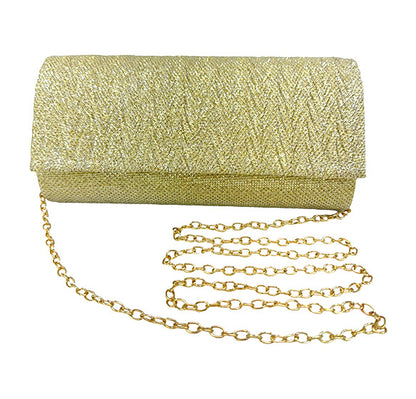 PLEATED ACCENT EVENING BAG 7423 (4PC)