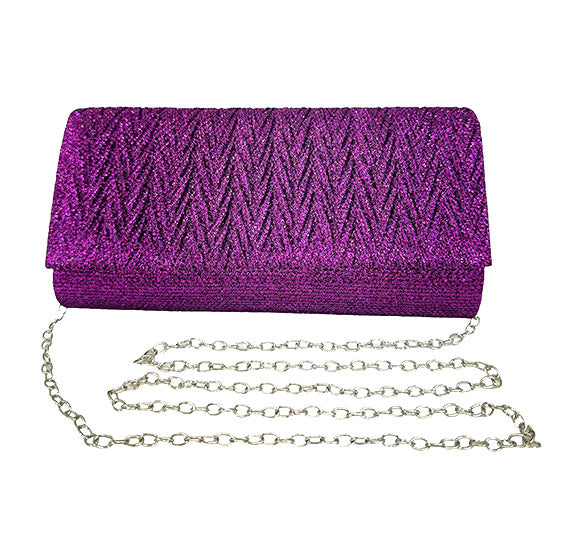 PLEATED ACCENT EVENING BAG 7423 (4PC)