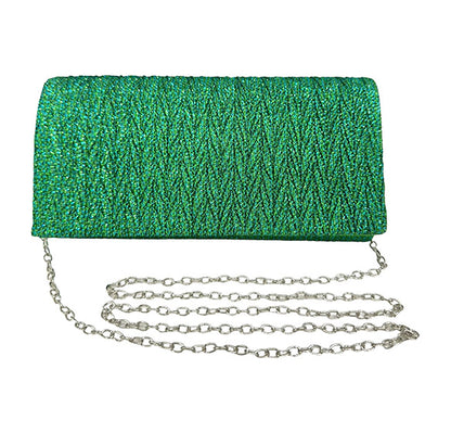 PLEATED ACCENT EVENING BAG 7423 (4PC)