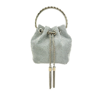 RHINESTONE DRAWSTRING EVENING PURSE 7263