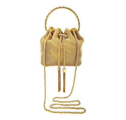 RHINESTONE DRAWSTRING EVENING PURSE 7263