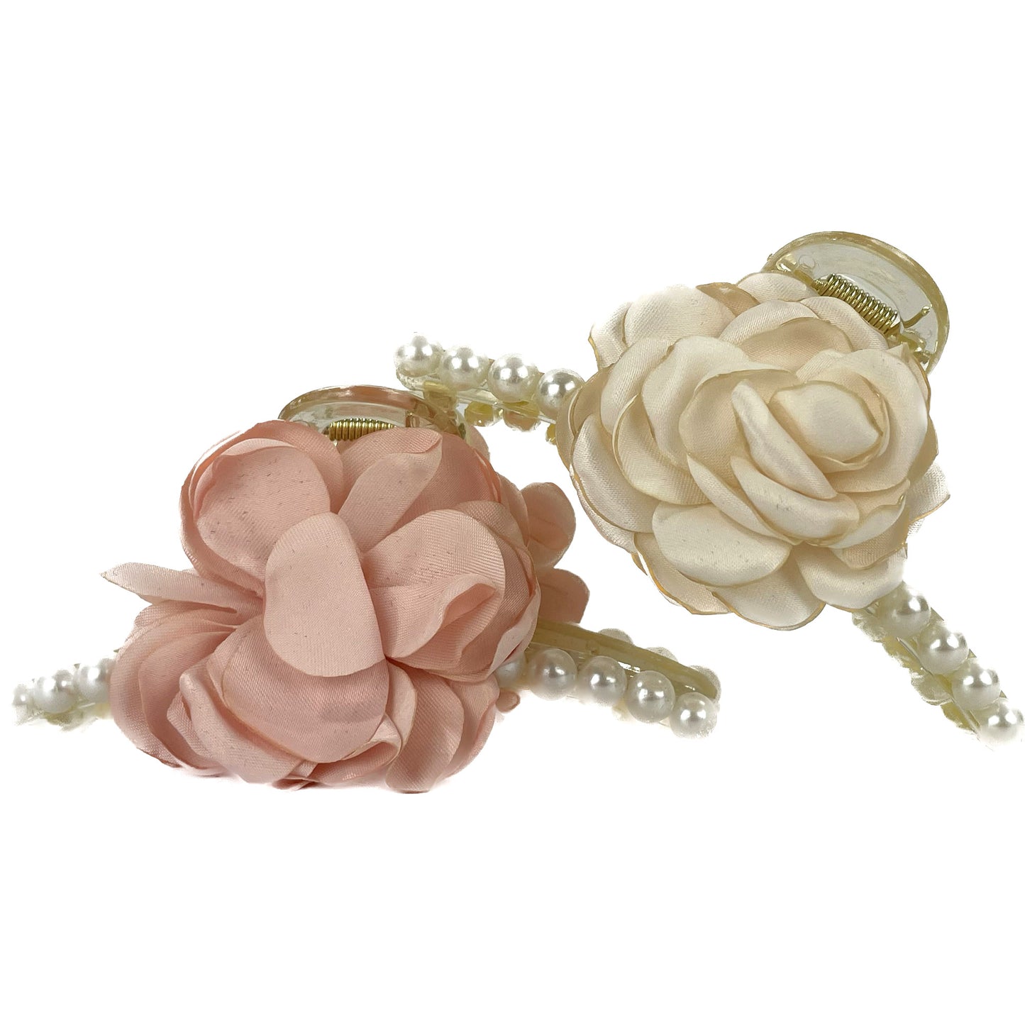 ROSE DECOR PEARL CURVE CLAW CLIP JC3315-89 (12PC)