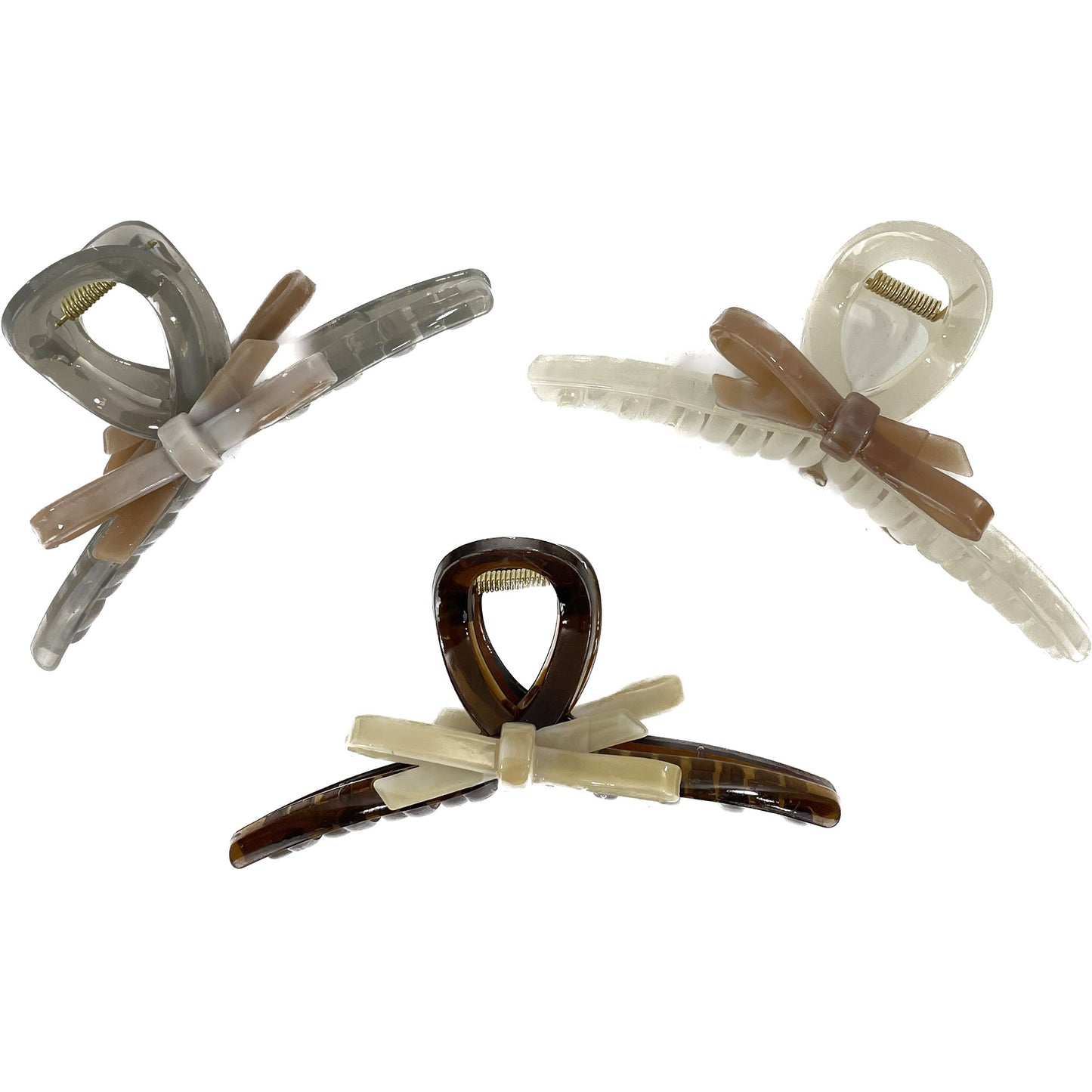 CUTE RIBBON CURVE CLAW CLIP JC3315-77 (12PC)