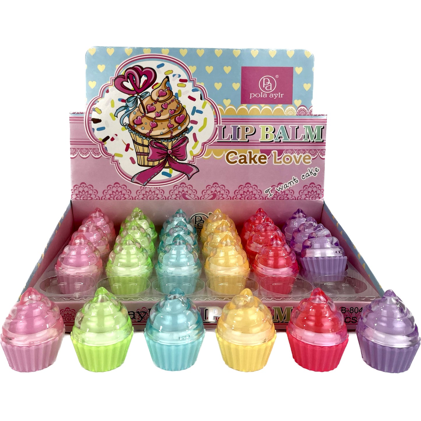 CUPCAKE LIP BALM LB8043 (24PC)