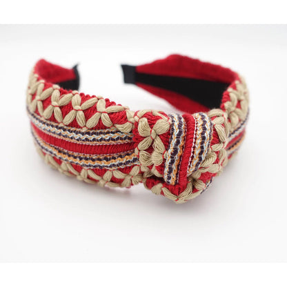 BOHO BRAIDED WOOVEN HEADBAND HB3317-30 (12PC)