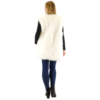 FAUX FUR VEST P3736(4PC)