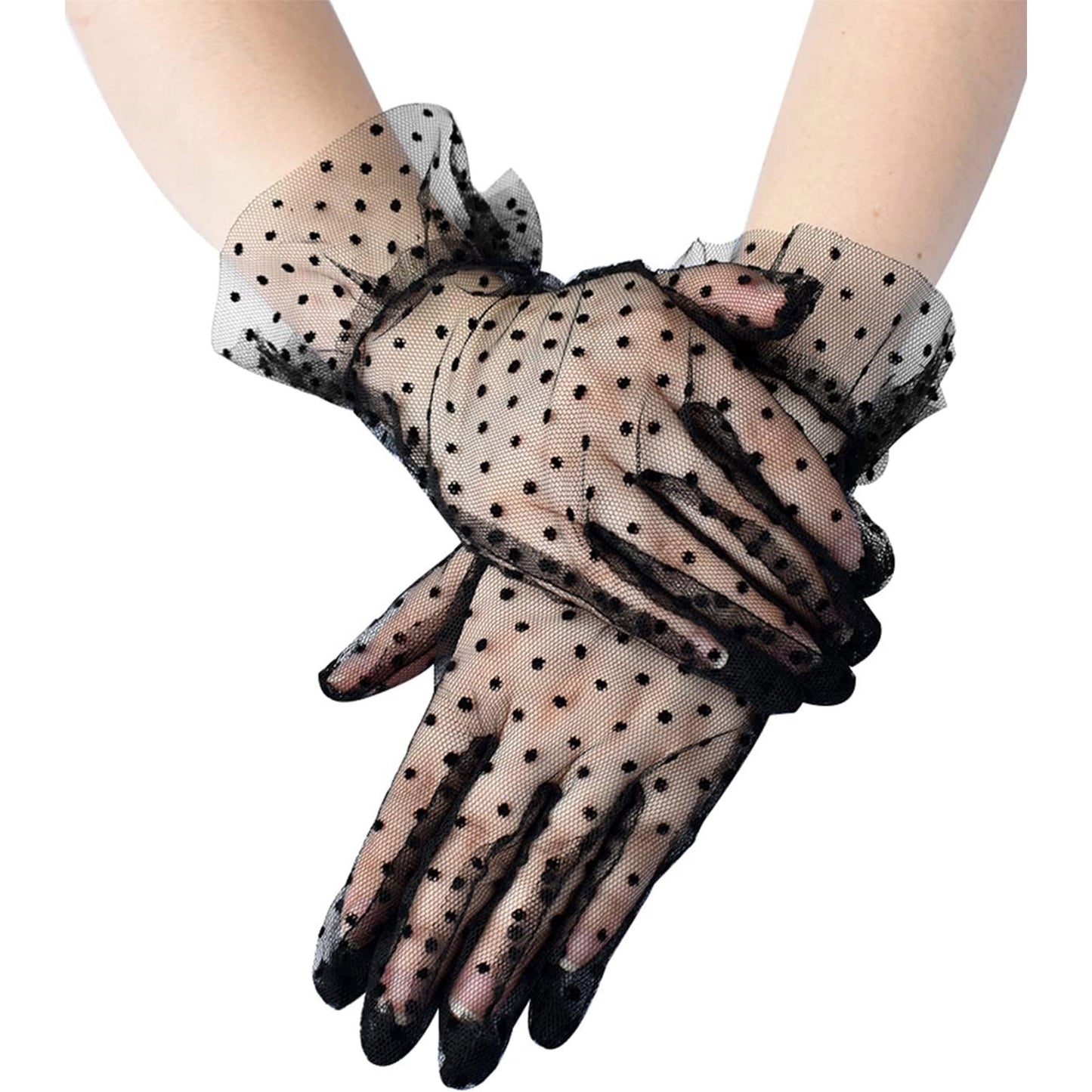 DOT PATTERN MESH GLOVES 126 (12PC)