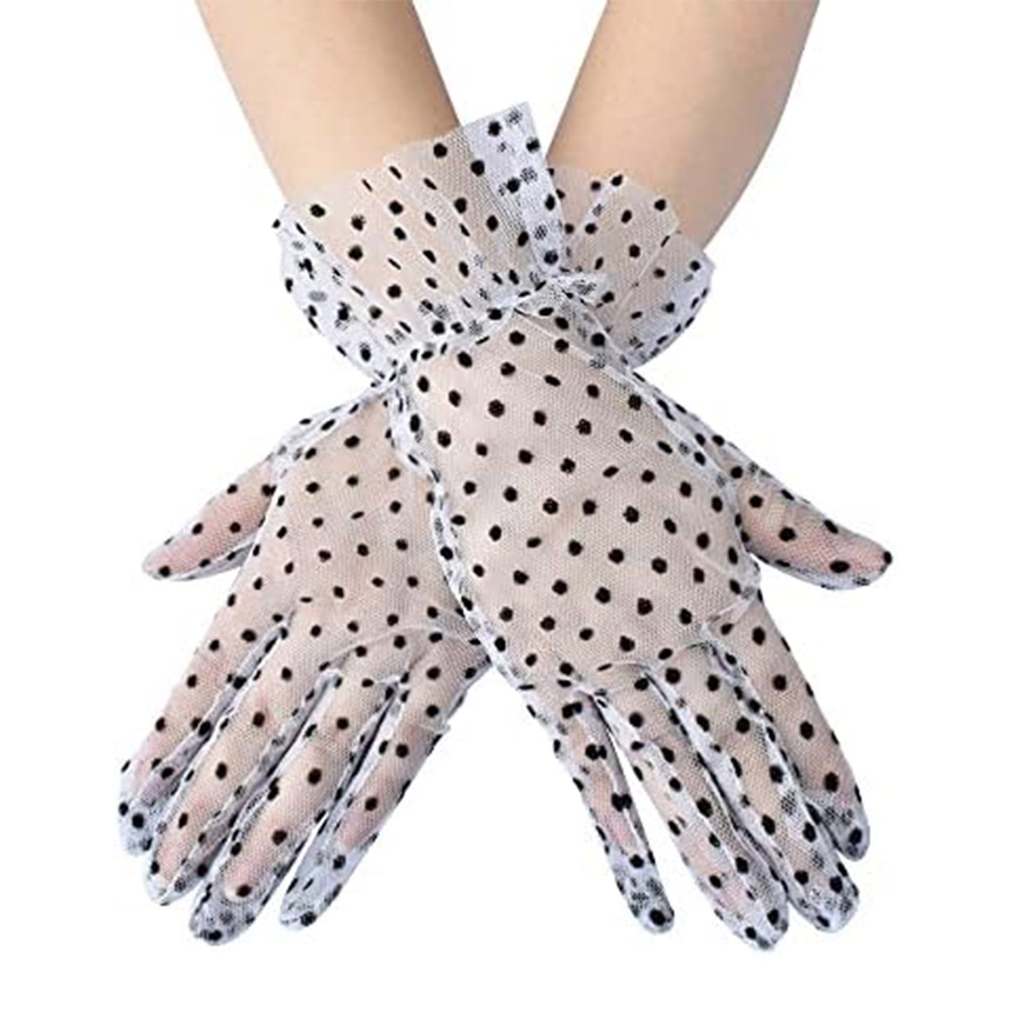 DOT PATTERN MESH GLOVES 126 (12PC)