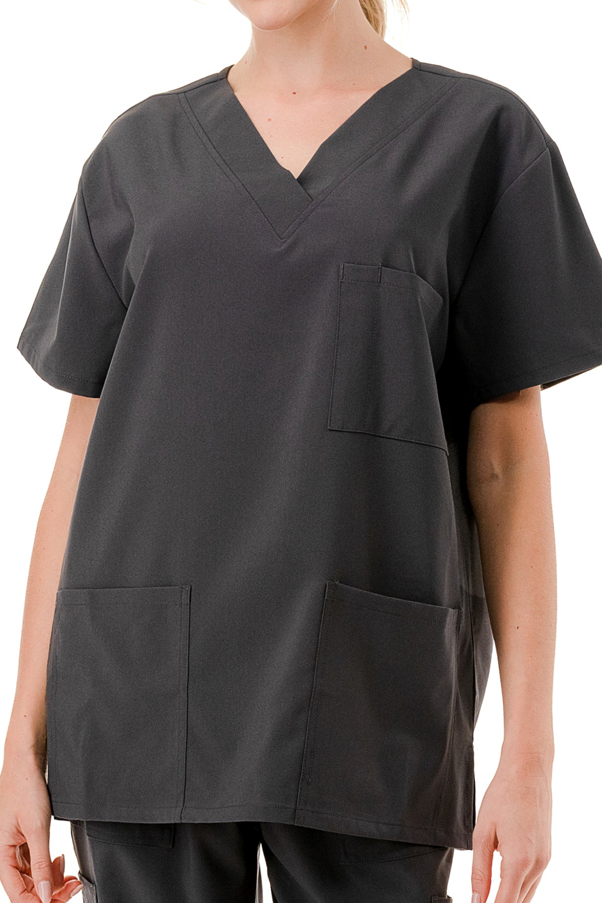 WOMEN'S SCRUBS MEDICAL NURSING UNIFORM SET UN0147DG (MIN 2 SET)