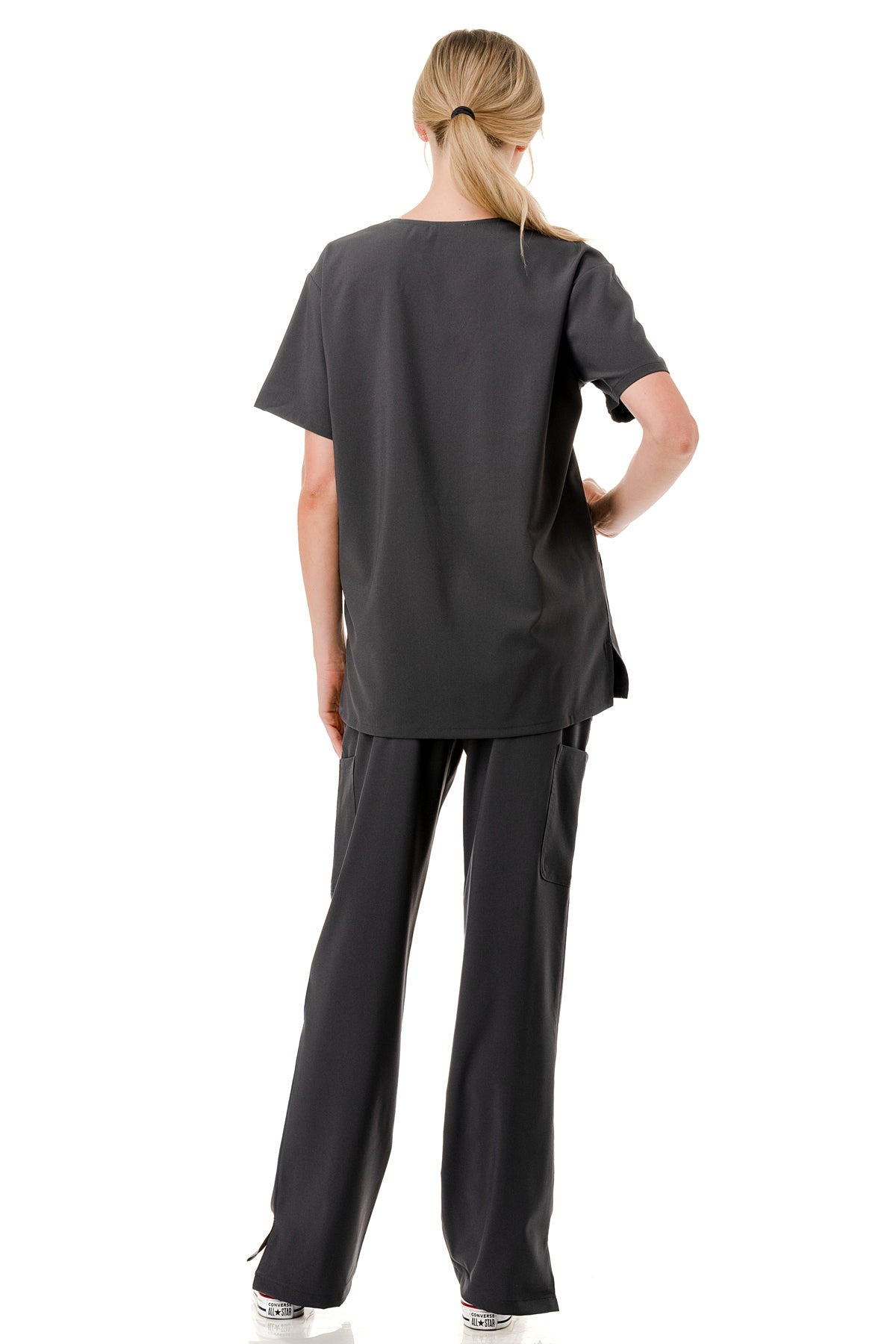 WOMEN'S SCRUBS MEDICAL NURSING UNIFORM SET UN0147DG (MIN 2 SET)