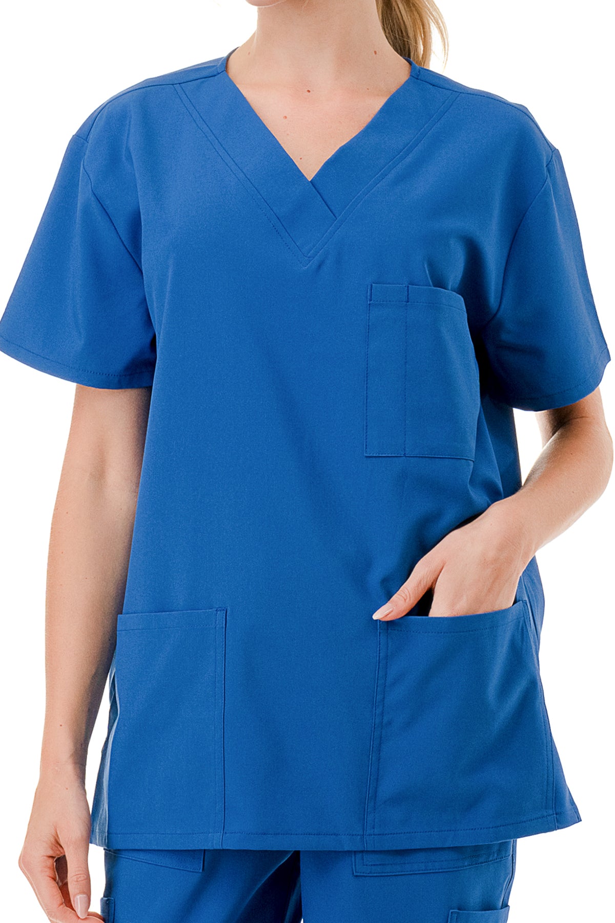 WOMEN'S SCRUBS MEDICAL NURSING UNIFORM SET UN0147BL (MIN 2 SET)