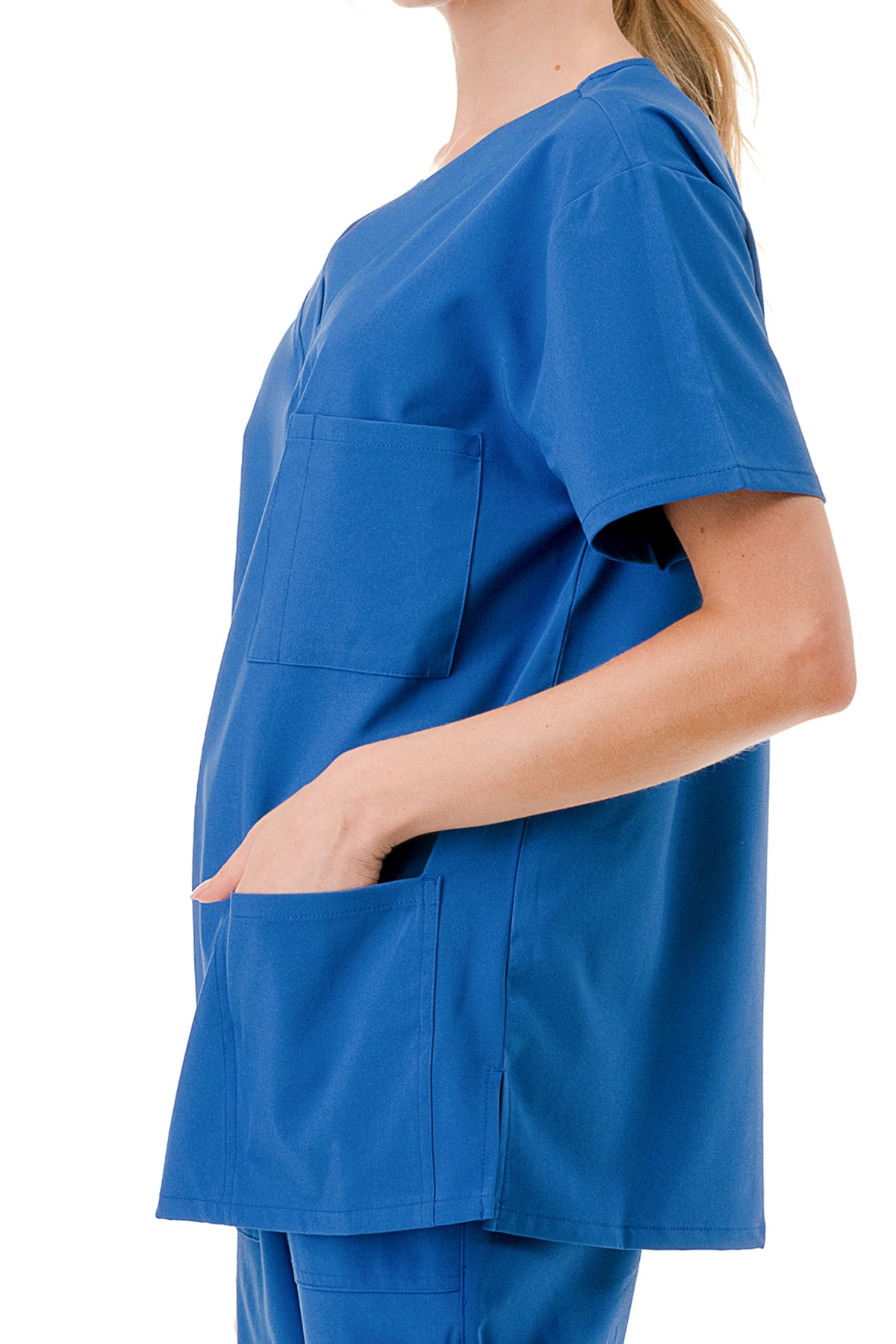 WOMEN'S SCRUBS MEDICAL NURSING UNIFORM SET UN0147BL (MIN 2 SET)