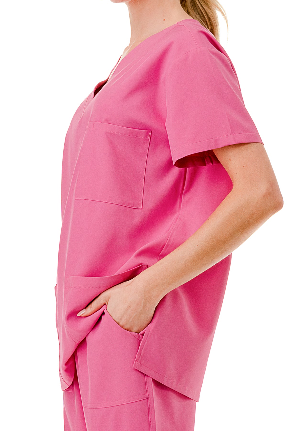 WOMEN'S SCRUBS MEDICAL NURSING UNIFORM SET UN0147PK (MIN 2 SET)