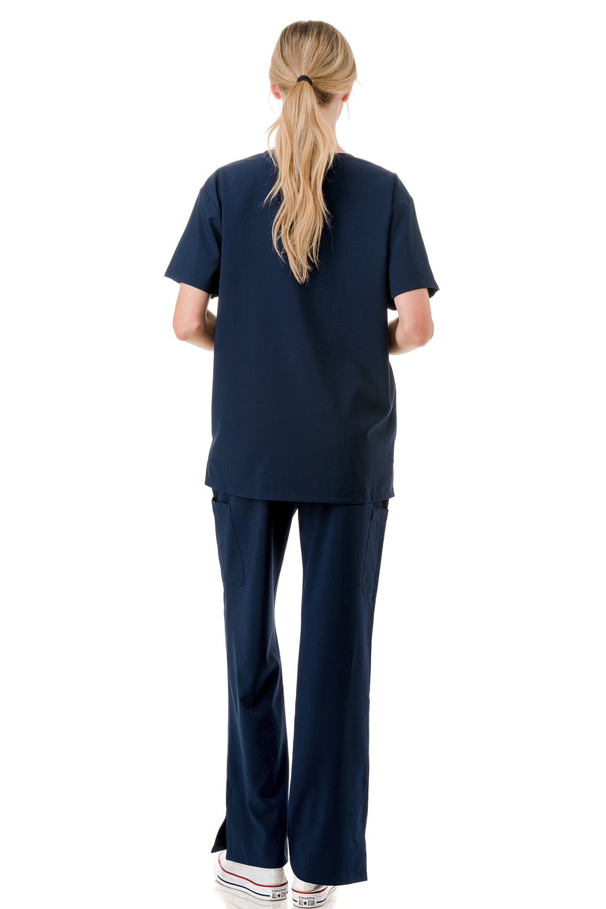 WOMEN'S SCRUBS MEDICAL NURSING UNIFORM SET UN0147NV (MIN 2 SET)