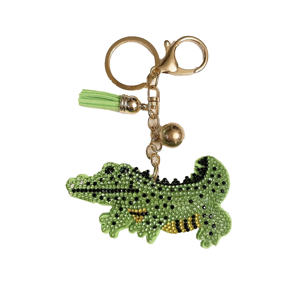 RHINESTONE CROCODILE KEY CHAIN KC824-1 (12PC)