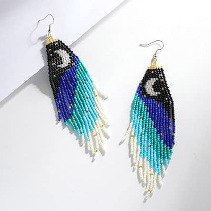 MOON CRESCENT BEAD EARRING 2829-9 (6PC)