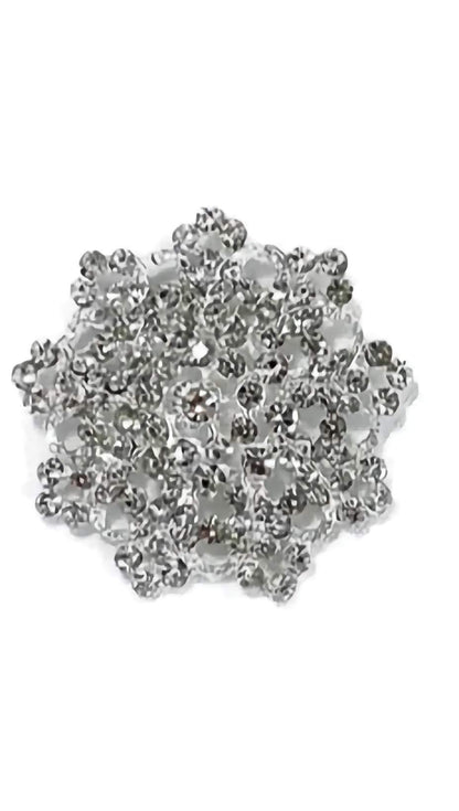 RHINESTONE FLOWER BROOCH BC0427-9 (12PC)