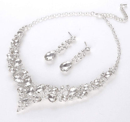 CRYSTAL NECKLACE EARRING SET 364 (2PC)