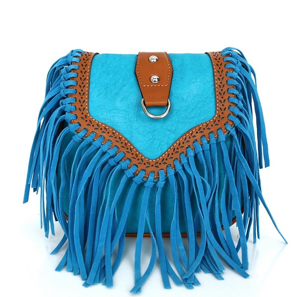 BOHO TASSEL CROSSBODY BAG 2828-43 (12PC)