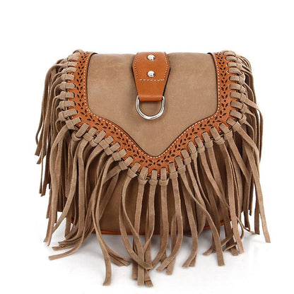 BOHO TASSEL CROSSBODY BAG 2828-43 (12PC)